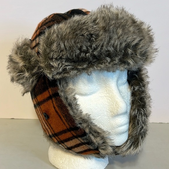 Plaid Insulated Winter Unbranded Hat Size Small/Medium - Picture 1 of 7